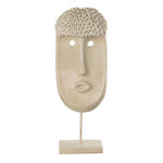 Paris Prix Statue Déco  Masque Ethnique  52cm Beige