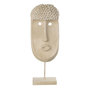 Voir la diapositive 1 : Paris Prix Statue Déco  Masque Ethnique  52cm Beige