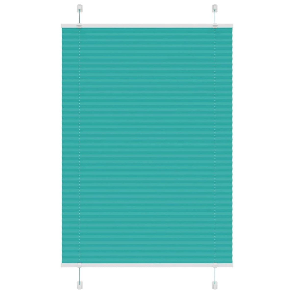 VIDAXL Store plisse vert petrole 100x100 cm largeur du tissu 99,4cm