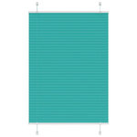 VIDAXL Store plisse vert petrole 100x100 cm largeur du tissu 99,4cm