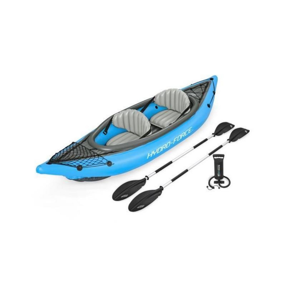 BESTWAY Kayak gonflable - BESTWAY - Cove Champion X2 Hydro-Force - 331x88cm - 2 places - 180kg max - 2 pagaies, 2 ailerons amovibles +