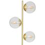 Voir la diapositive 2 : ATMOSPHERA Lampadaire en Métal  Le Collectionneur  162cm Or