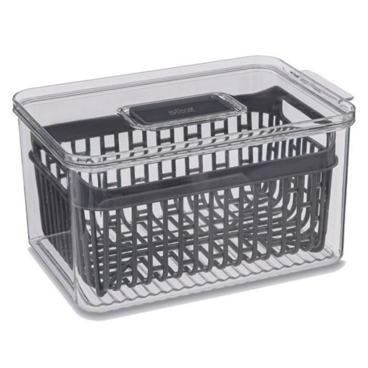 FIVE Boîte de Conservation Frigo  Tidy  24cm Gris