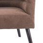 Voir la diapositive 4 : Leitmotiv Fauteuil de salon design velours Explicit