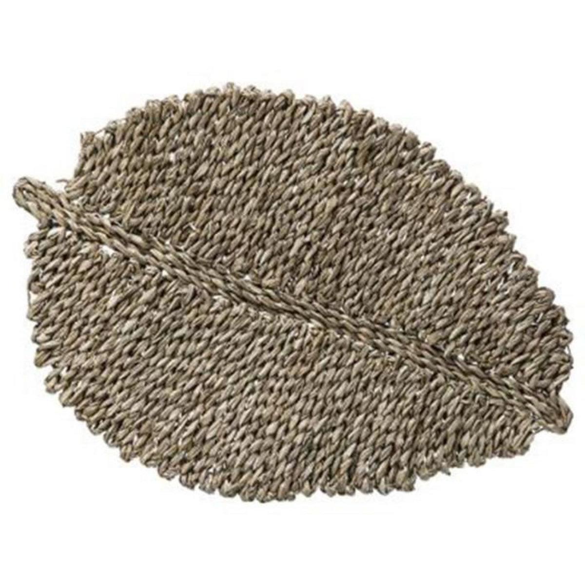 SECRET DE GOURMET Set de Table en Roseau  Feuille  33x48cm Naturel