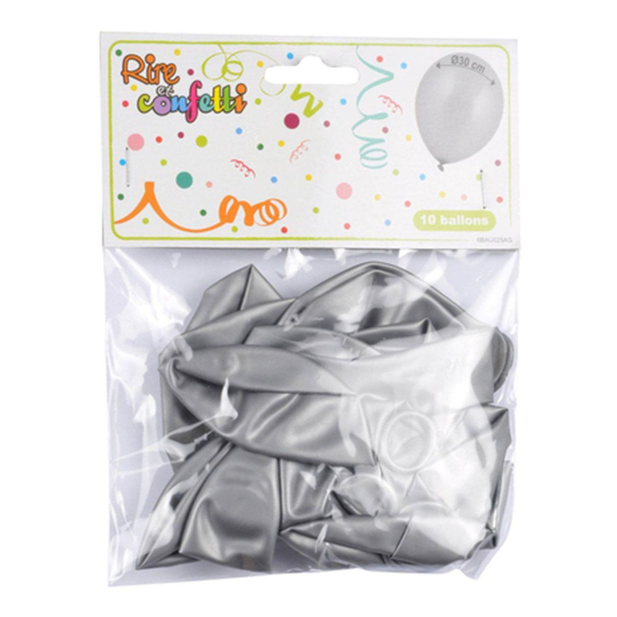 Paris Prix Lot de 10 Ballons Gonflables  Métallisés  30cm Argent