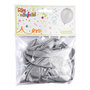 Voir la diapositive 2 : Paris Prix Lot de 10 Ballons Gonflables  Métallisés  30cm Argent