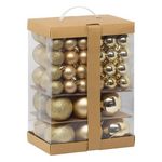 ATMOSPHERA Kit 60 boules de Noël  La Maison des couleurs  9cm Or