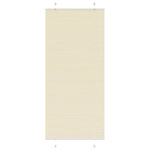 VIDAXL Store plisse creme 95x200 cm largeur du tissu 94,4 cm polyester