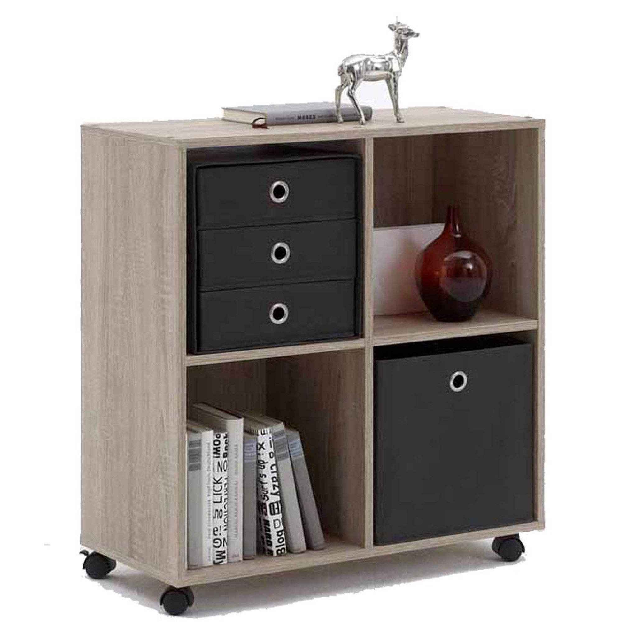 Paris Prix Étagère 4 cases design  timpa  78cm naturel
