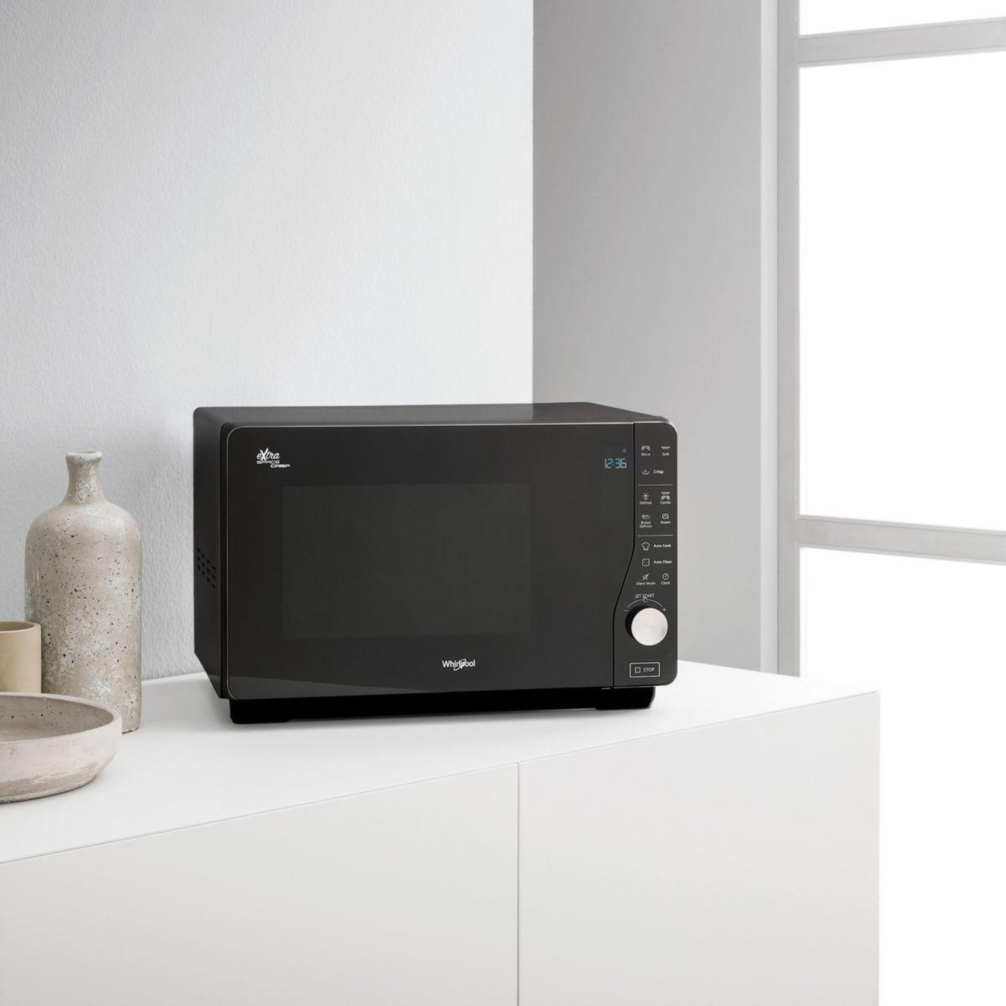 Voir la diapositive 5 : Whirlpool Micro ondes grill MWF427NB ExtraSpace crisp