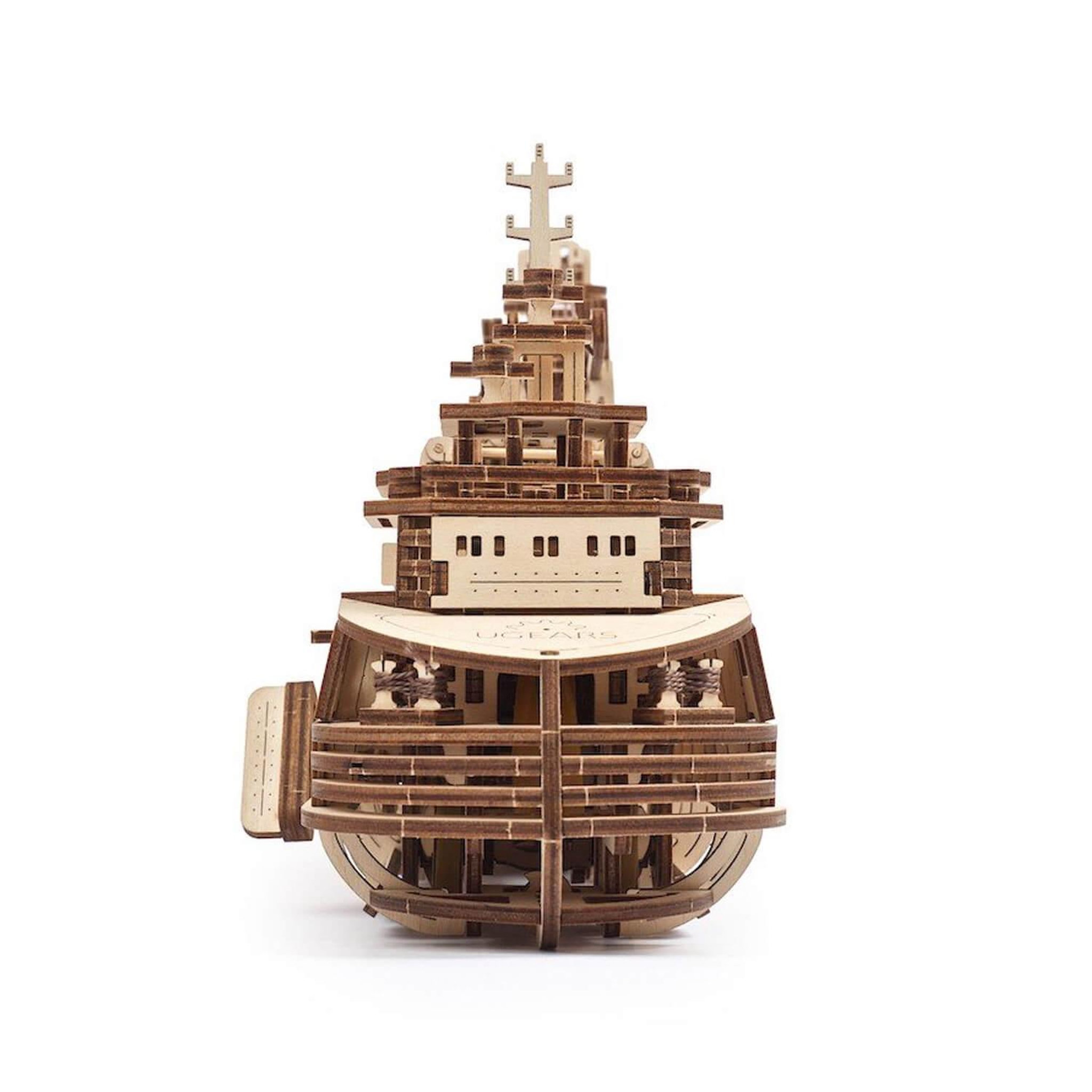 Voir la diapositive 5 : UGEARS Maquette en bois : Navire de recherche