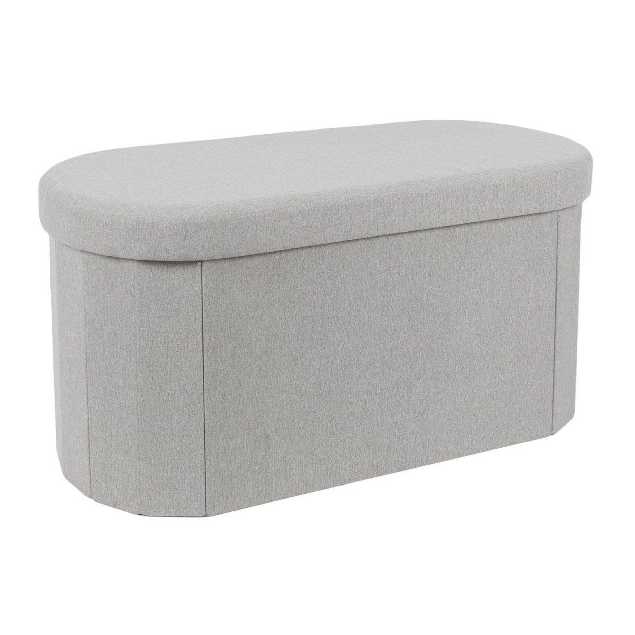 The Home Deco Factory Banc coffre pliable  pills  76cm gris