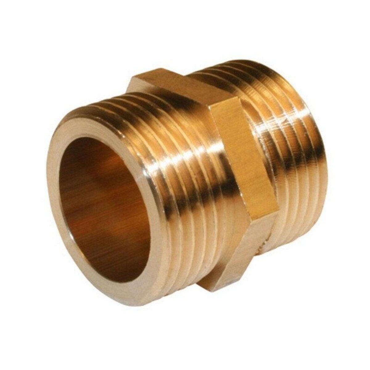 CENTRALE BRICO Mamelon à visser laiton M 40 x 49 pour cuivre