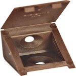 CIME Lot De 4 Taquets À Visser, Plastique Brun