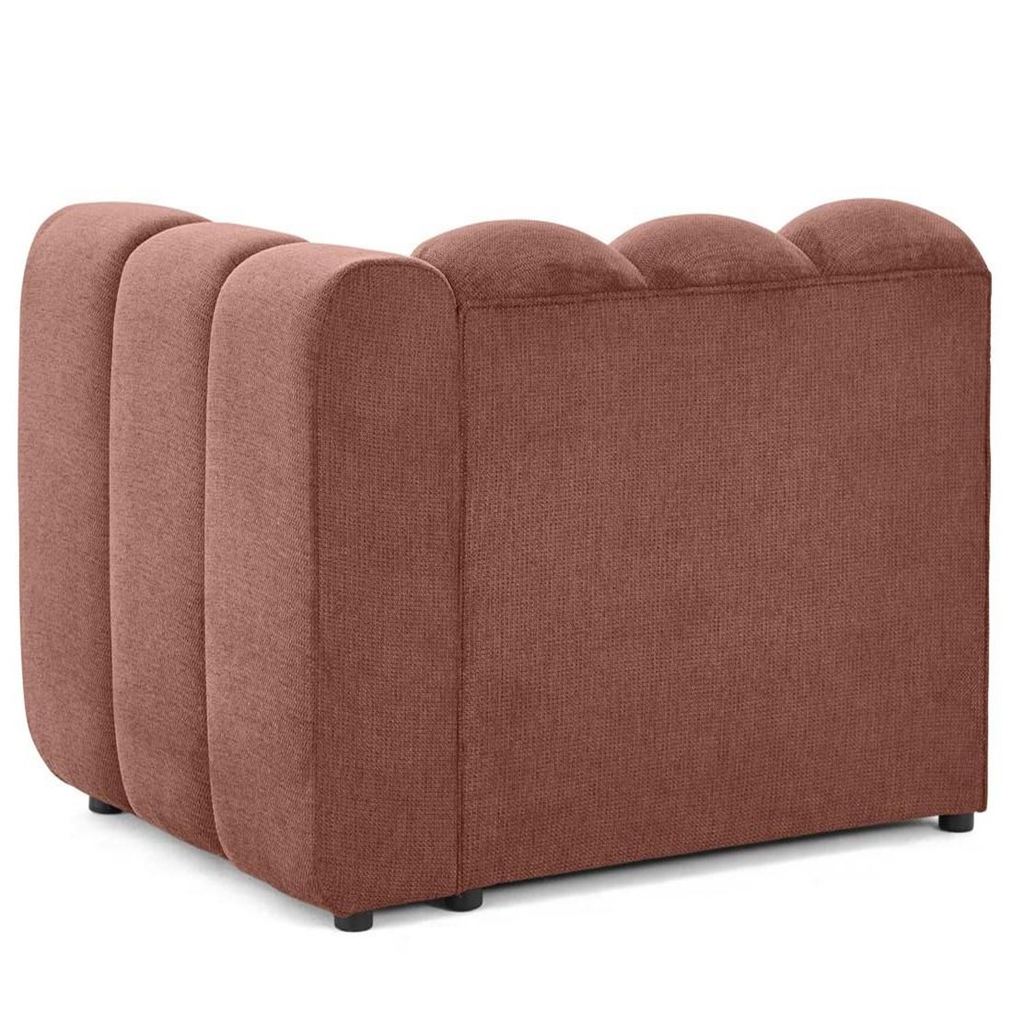 Voir la diapositive 5 : LISA DESIGN Debbie - module d'assise droit en tissu texturé