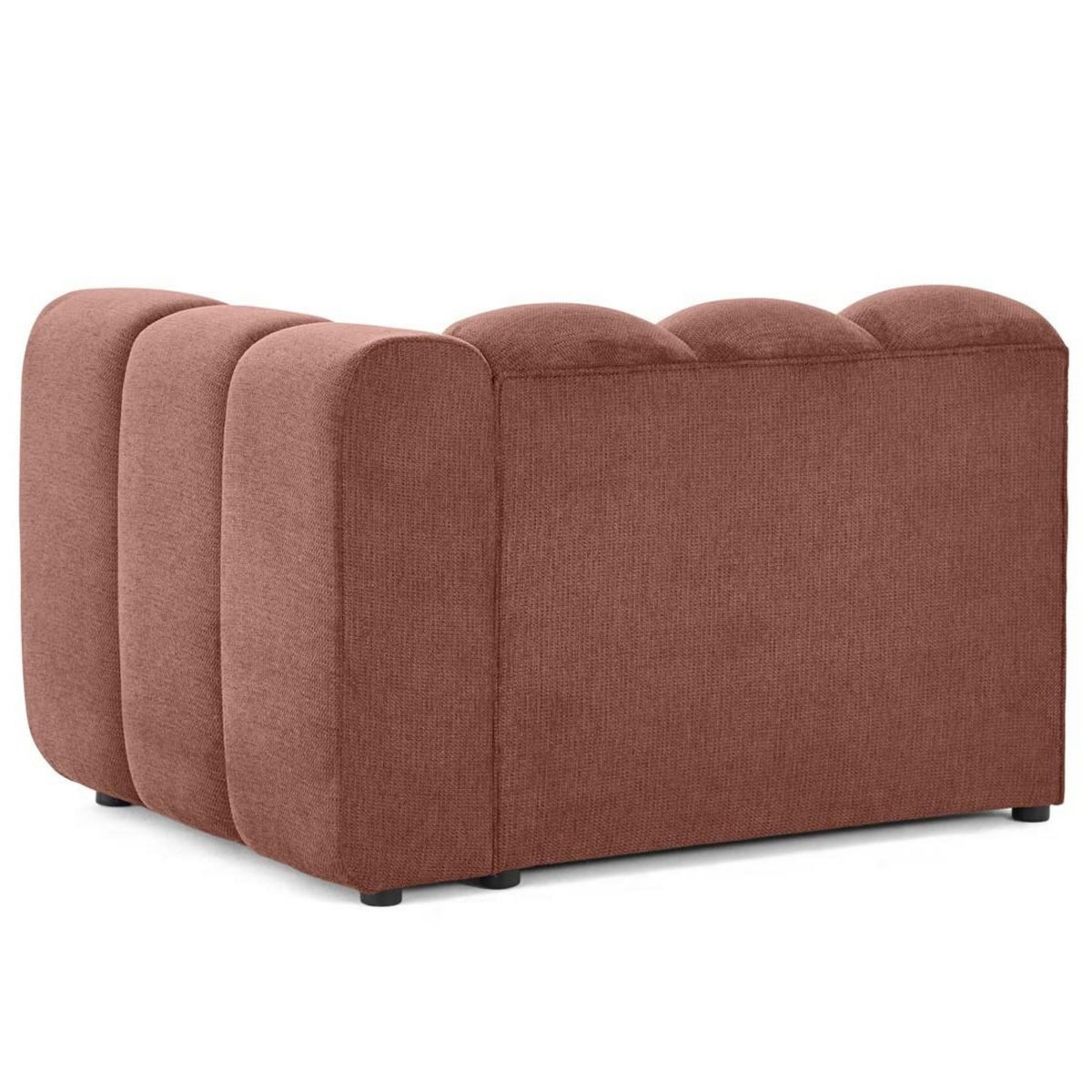 LISA DESIGN Debbie - module d'assise droit en tissu texturé