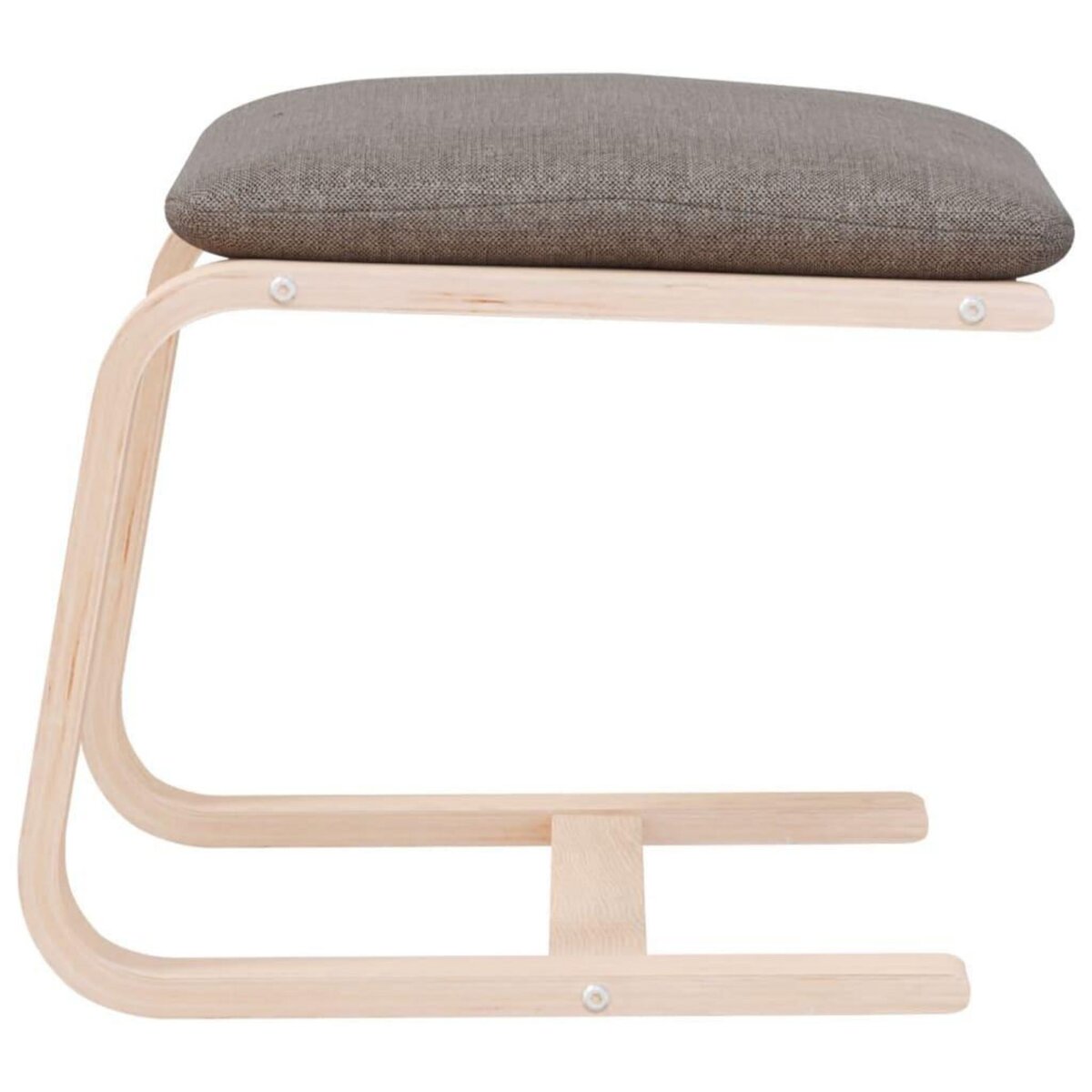 VIDAXL Repose-pied Taupe 51x41x40 cm Tissu