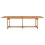 Voir la diapositive 2 : VIDAXL Table a dîner de jardin 280x90x75 cm Bois d'acacia massif