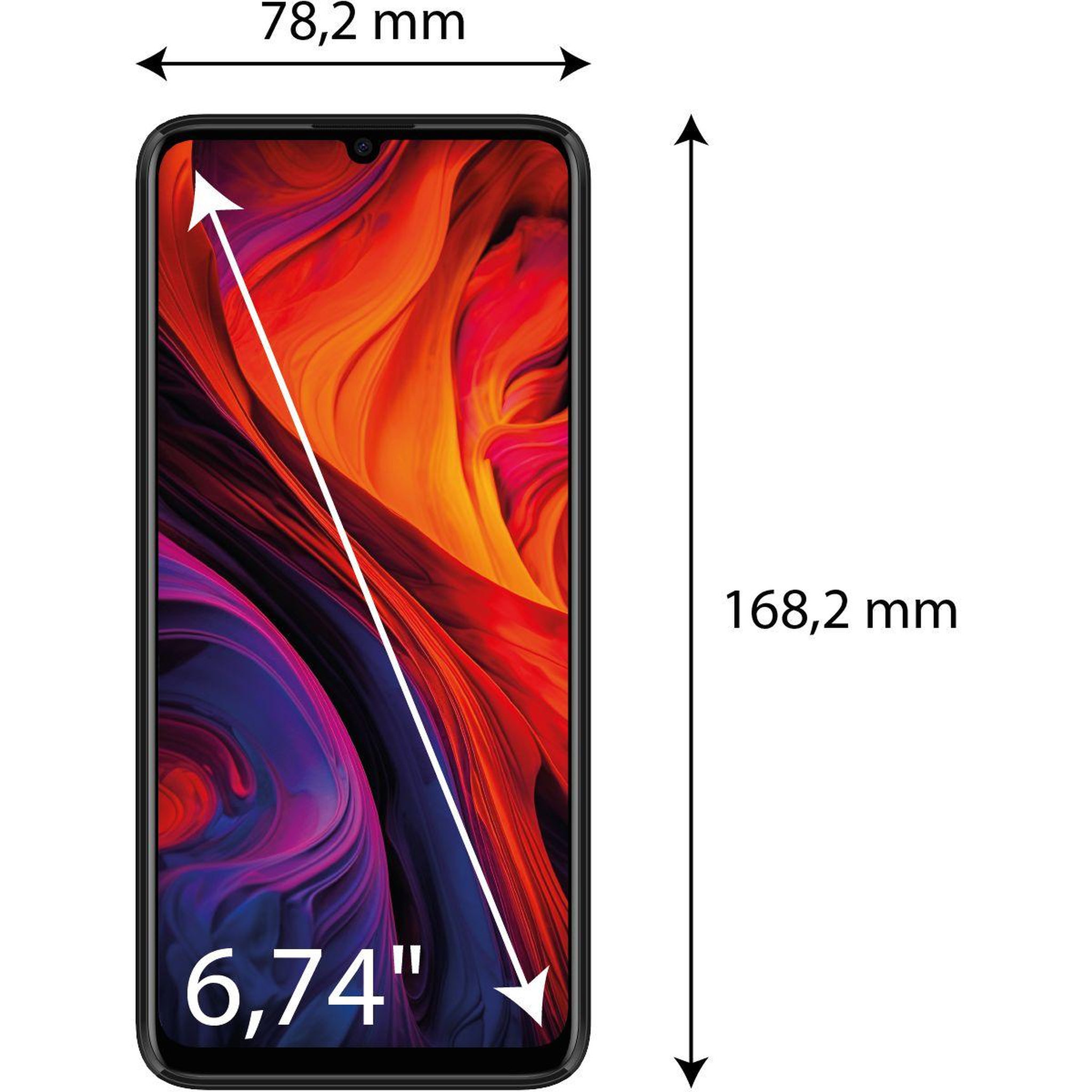 Voir la diapositive 3 : Logicom Smartphone Elio Noir 64Go 4G
