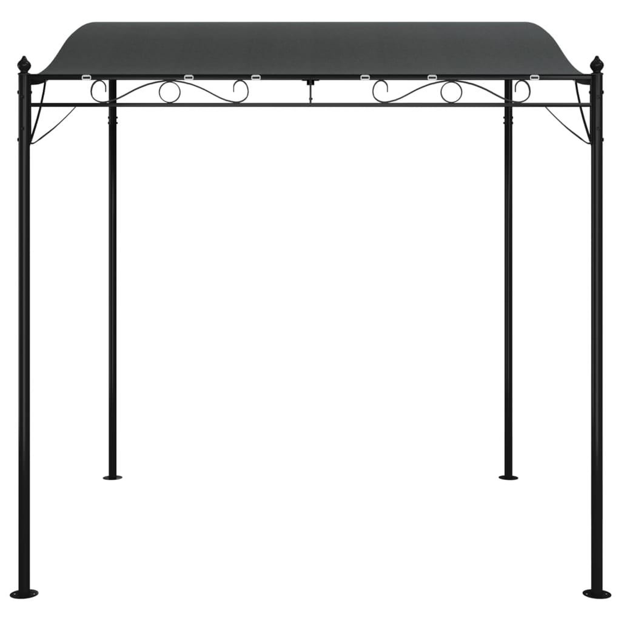 Voir la diapositive 3 : VIDAXL Auvent anthracite 2x2,3 m 180 g/m^2 tissu et acier