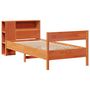 Voir la diapositive 3 : VIDAXL Lit bibliotheque sans matelas cire marron 100x200 cm pin massif