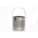 HEART OF THE HOME Seau à glace en acier Strass - Diam. 16 cm - Argent