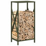 Voir la diapositive 4 : VIDAXL Portant de bois chauffage vert olive 34x25x70 cm