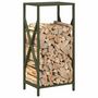 Voir la diapositive 4 : VIDAXL Portant de bois chauffage vert olive 34x25x70 cm