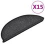 Voir la diapositive 2 : VIDAXL Tapis d'escalier 15 pcs Anthracite 56x17x3 cm