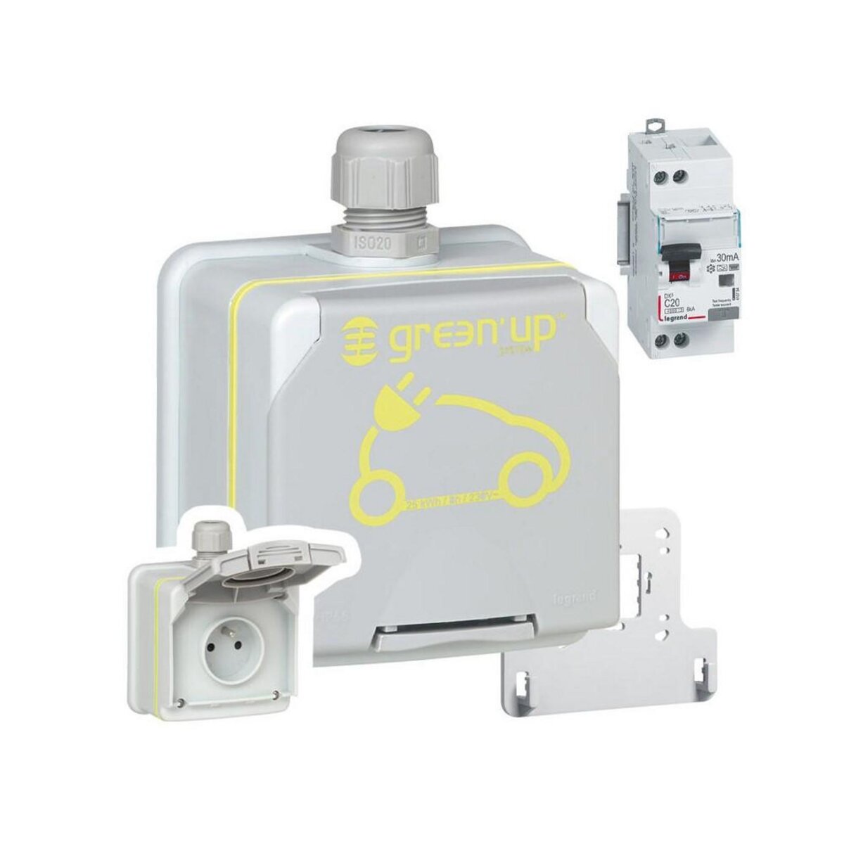 Legrand Prise voiture électrique Green'Up + kit Green'Up Access