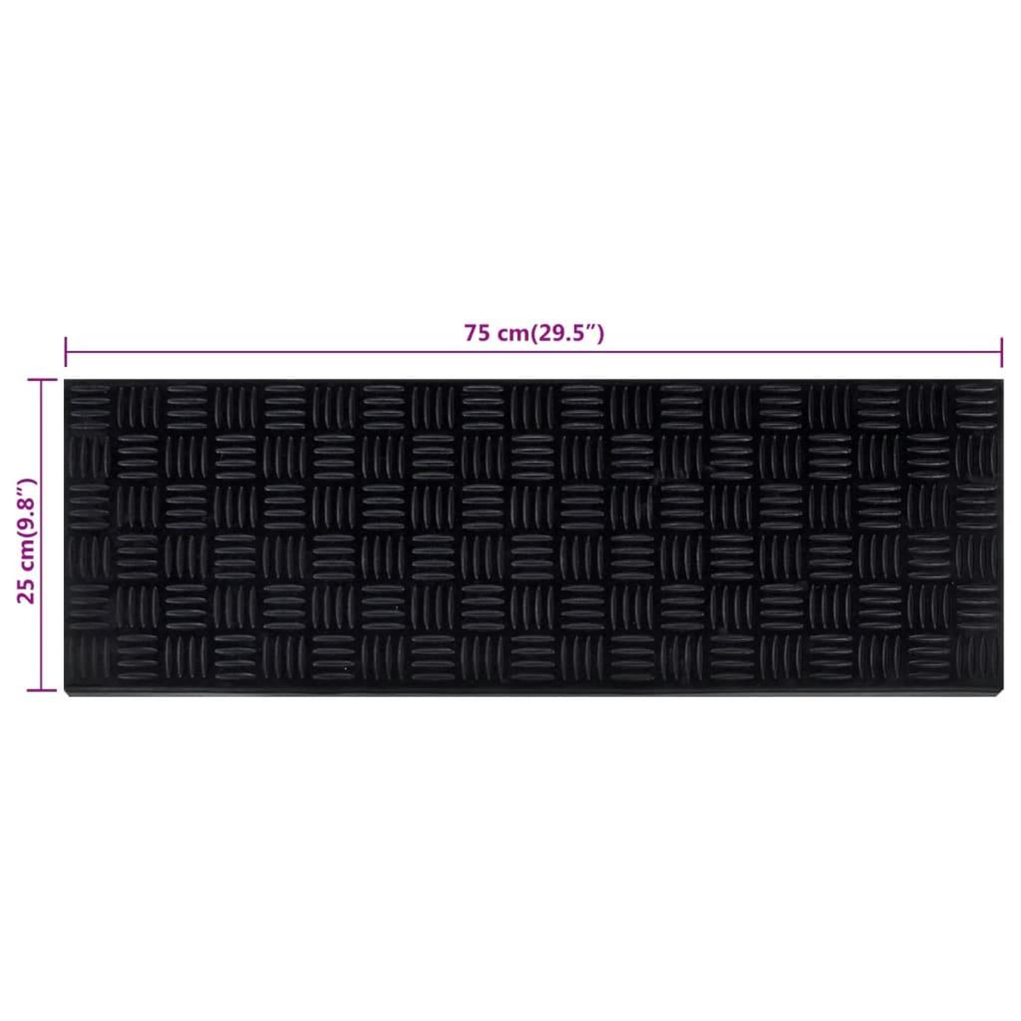 Voir la diapositive 6 : VIDAXL Marches d'escalier 10 pcs 25x75 cm caoutchouc