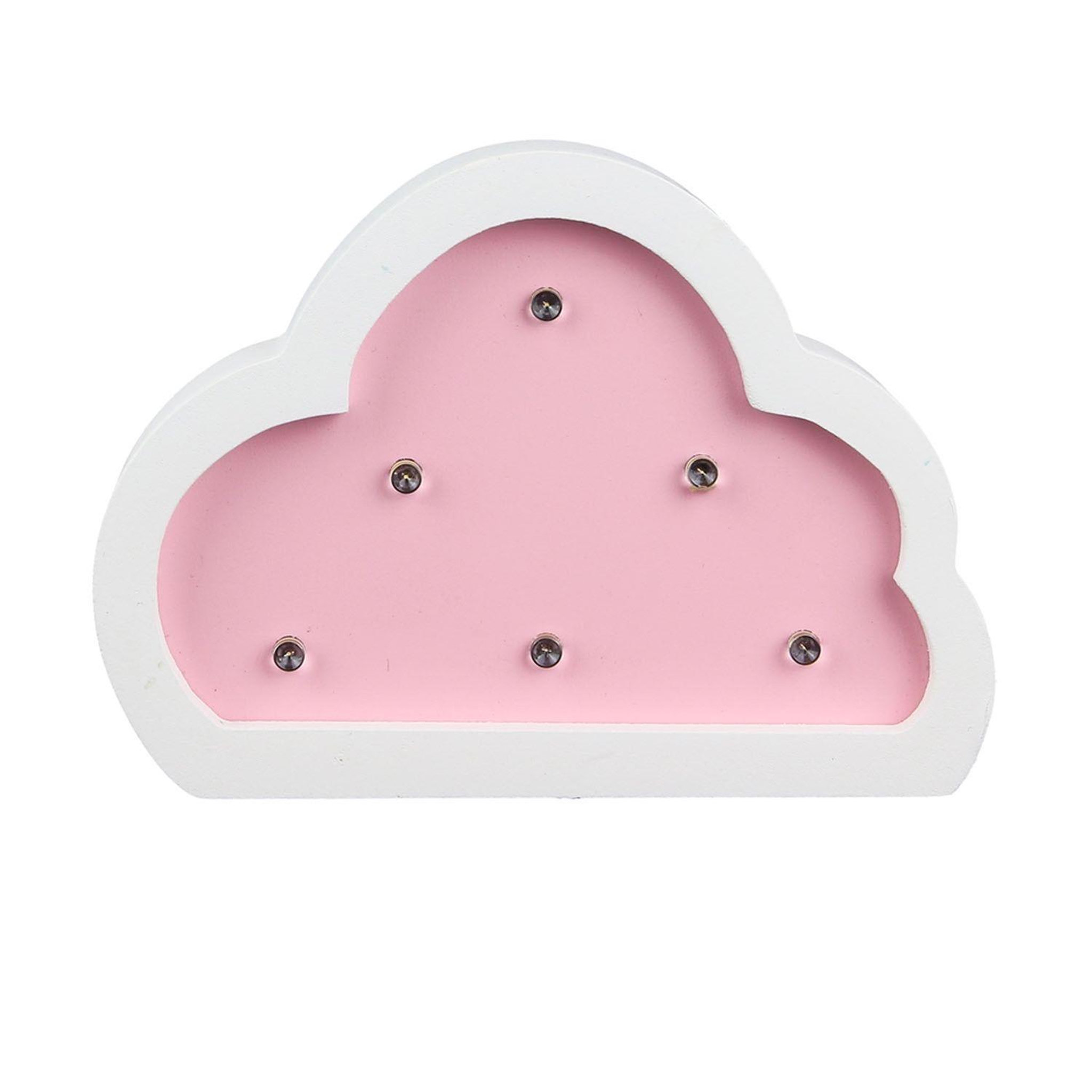 Voir la diapositive 1 : Hello Kids Lampe en bois enfant Nuage - H. 9 cm