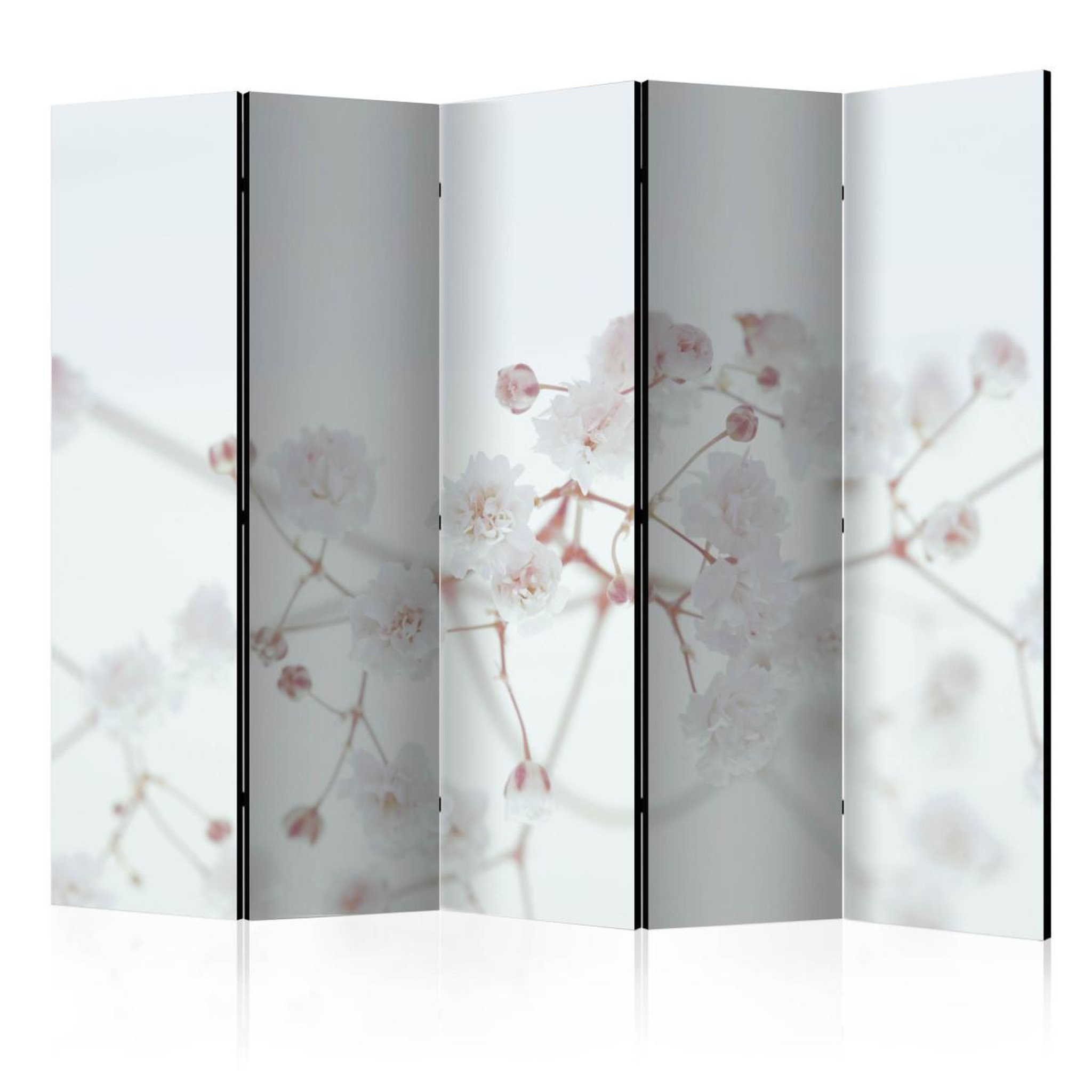 Paris Prix Paravent 5 volets  white flowers  172x225cm