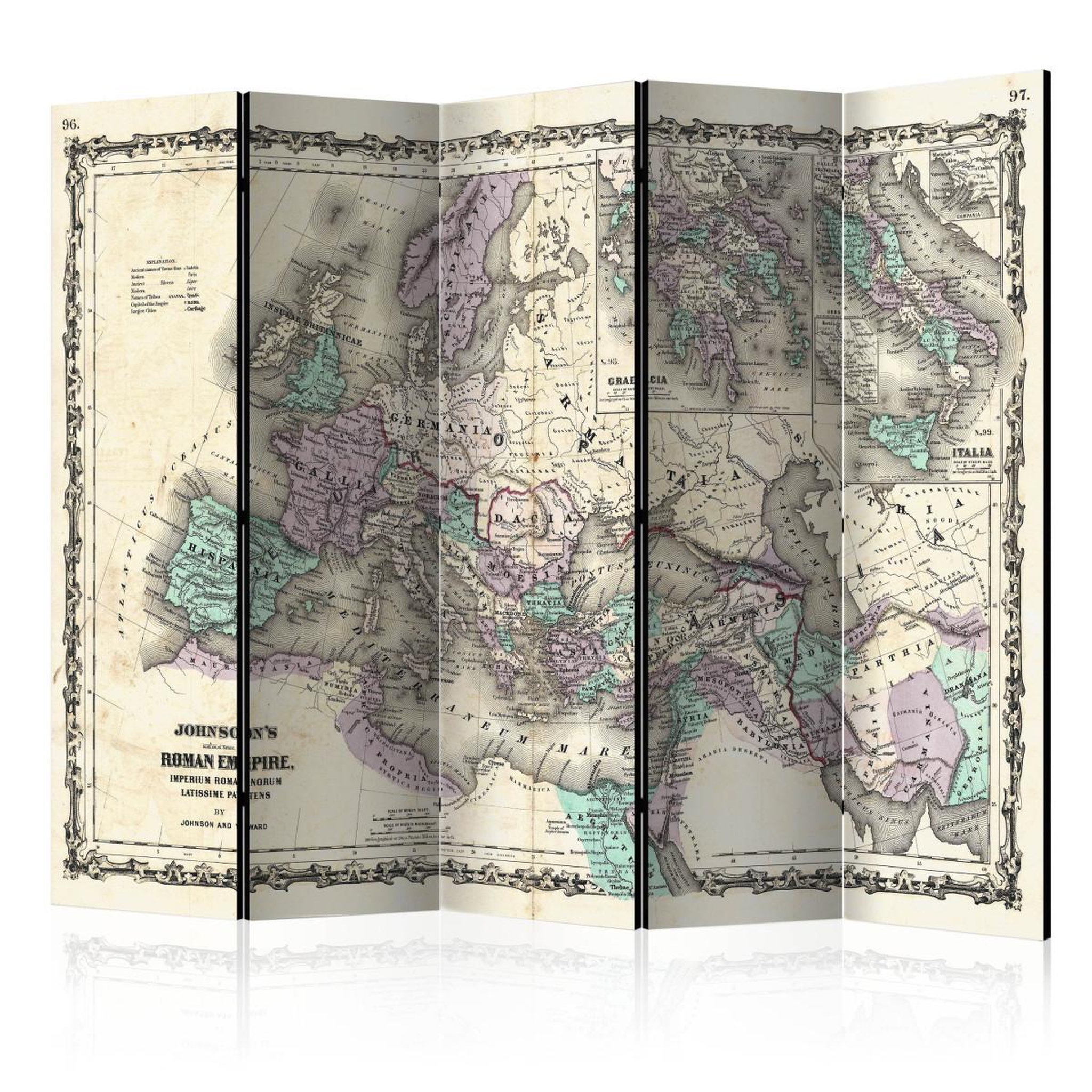 Paris Prix Paravent 5 volets  johnson's roman empire  172x225cm