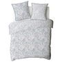 Voir la diapositive 2 : ACTUEL Housse de couette en coton 57 fils motif floral VALENTINE 