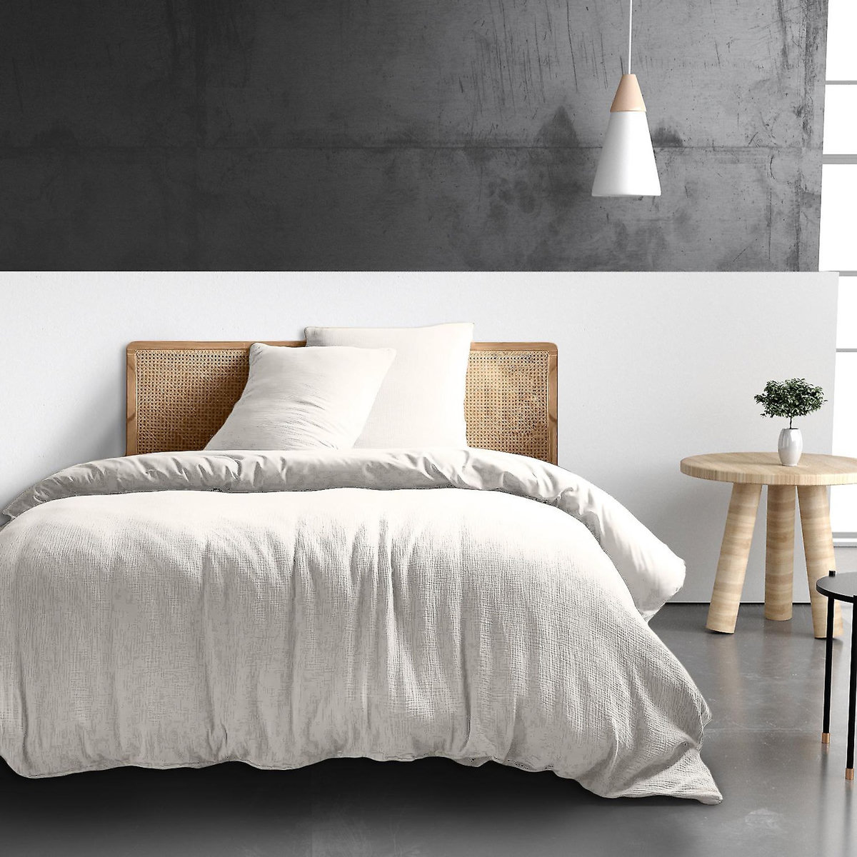 BATON ROUGE Housse de couette 100% gaze de coton