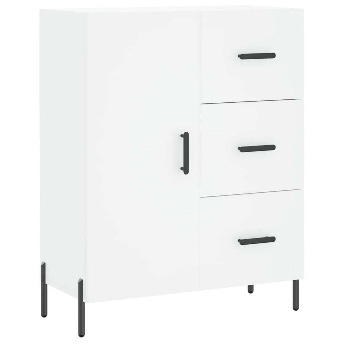 VIDAXL Buffet blanc 69,5x34x90 cm bois d'ingenierie
