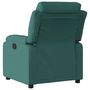 Voir la diapositive 3 : VIDAXL Fauteuil inclinable Vert fonce Tissu