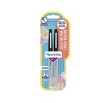 PAPERMATE  Lot de 2 stylos feutres d'écriture pointe extra fine Flair Original Noir