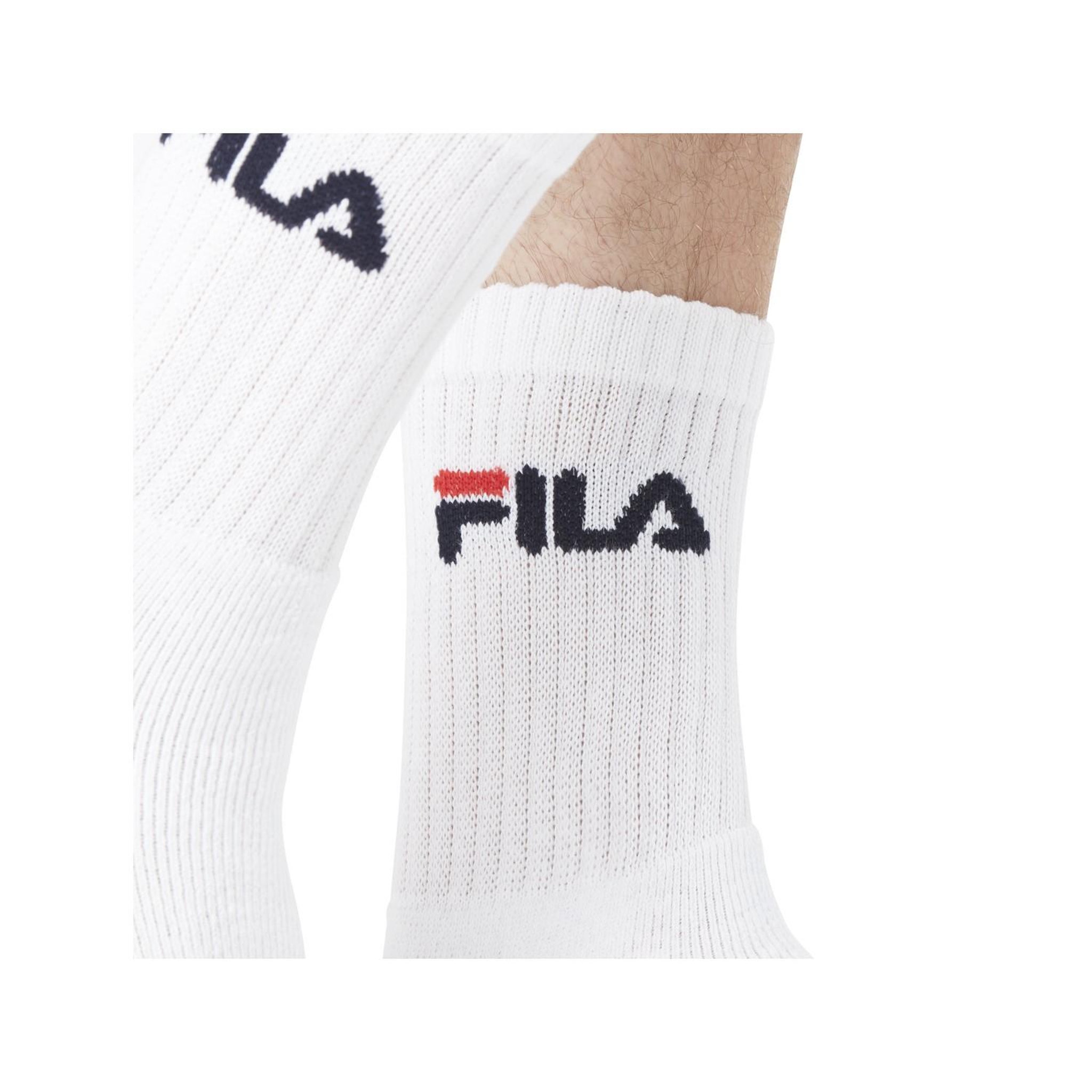 Voir la diapositive 3 : FILA Lot de 12 paires de chaussettes tennis homme