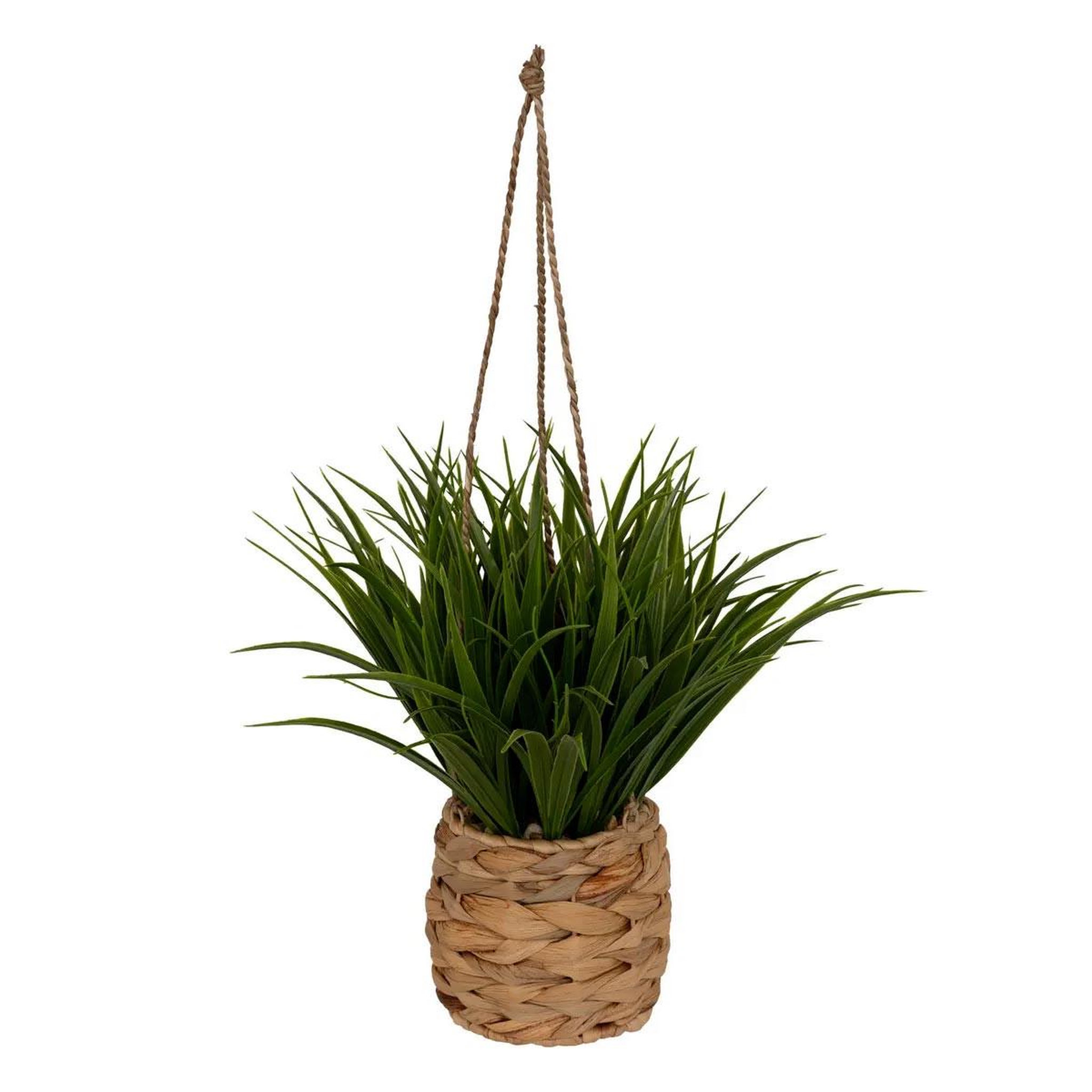 ATMOSPHERA Herbe artificielle suspendue  moda  27cm naturel