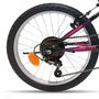 Voir la diapositive 2 : Vélo enfant 20'' - Cadre acier - Fourche Télescopique - 7 vitessses - Poignée Tournante - Freins V-Brake - Levier Alu