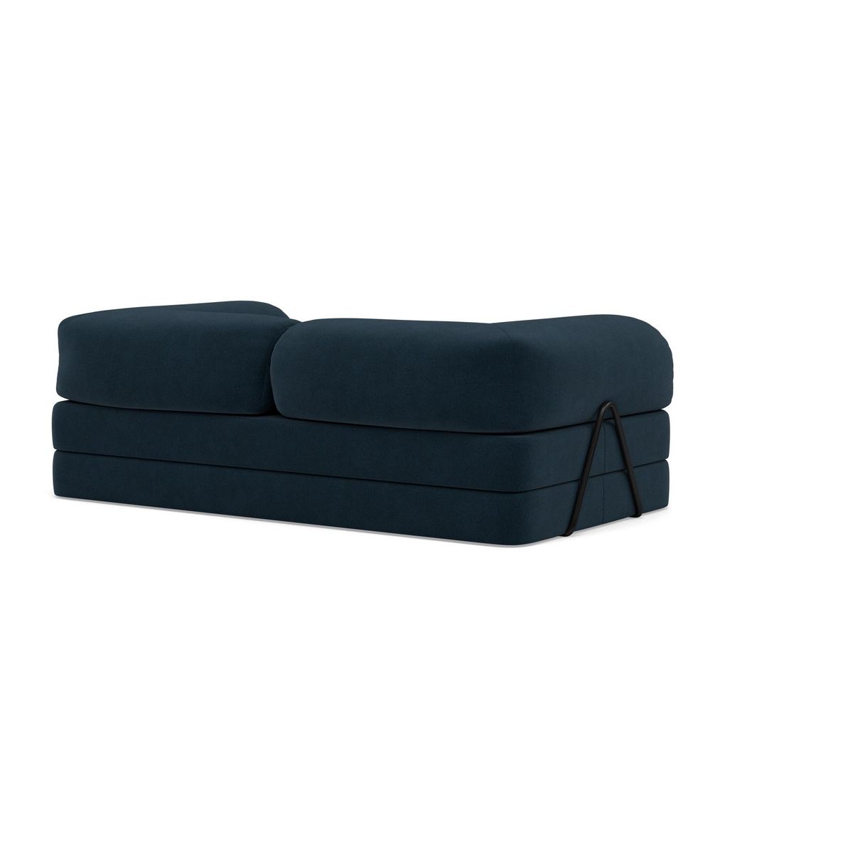 LISA DESIGN Nebula - canapé 3 places convertible en velours texturé