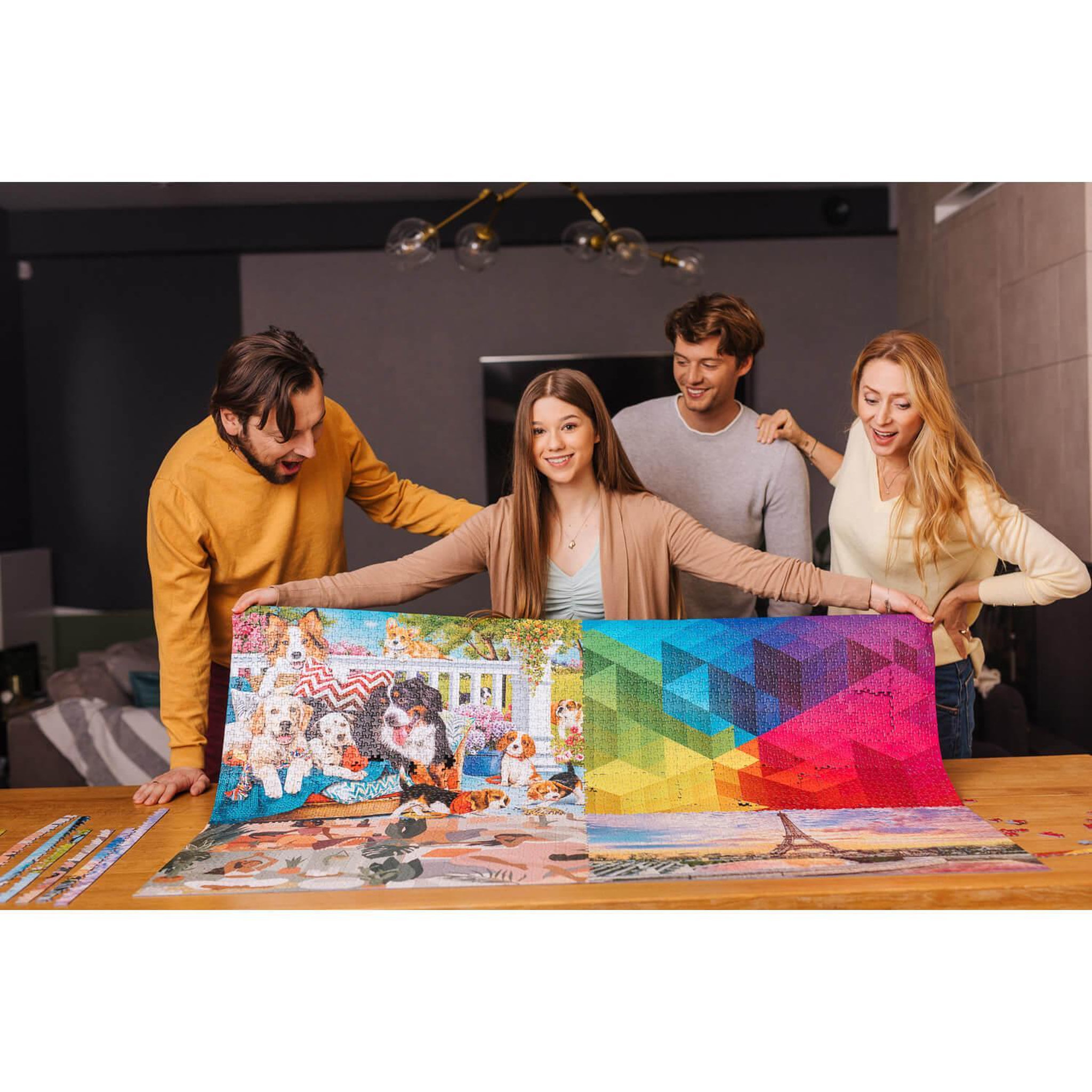 Voir la diapositive 4 : Trefl Puzzle 1000 pièces :  Unlimited Fit Technology : Bonjour Matin