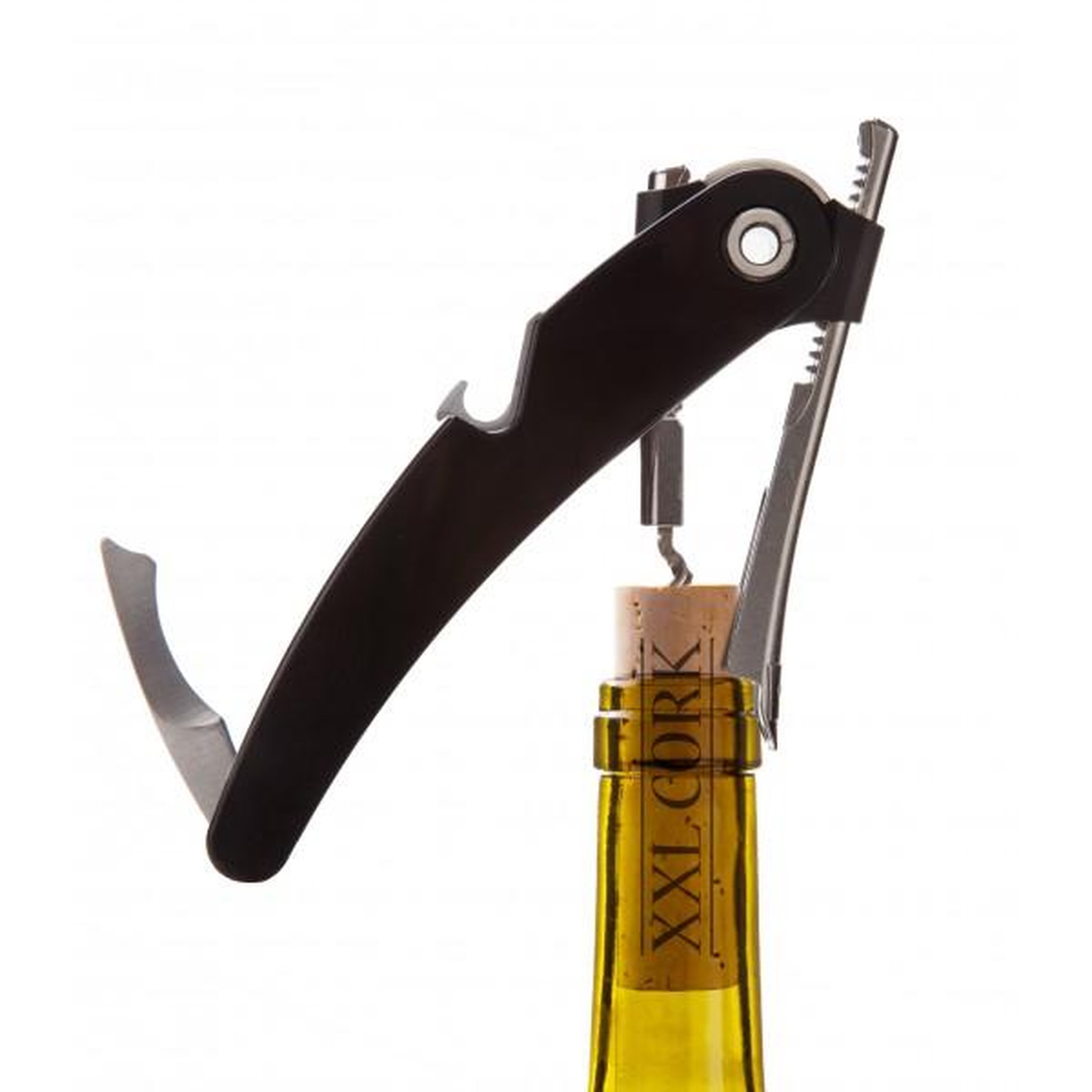 Voir la diapositive 2 : Vacu vin Tire bouchon single pull noir - 68854606