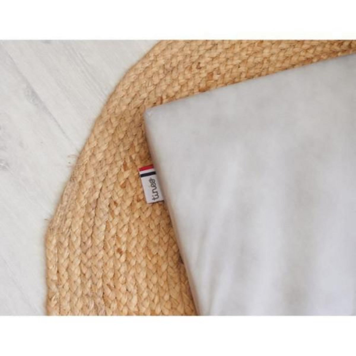 TINEO Matelas Bébé Pliant 60x120x4cm - 2 Parties - Couchage D'appoint - Déhoussable - Fabriqué En France