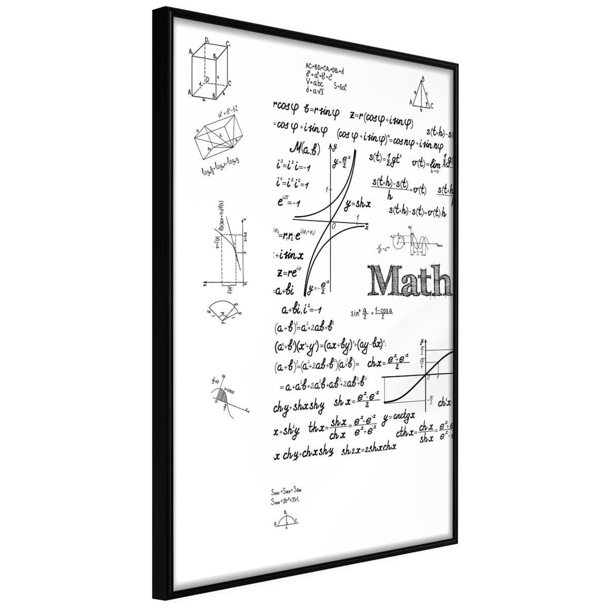 Paris Prix Affiche Murale Encadrée  Math Formulas