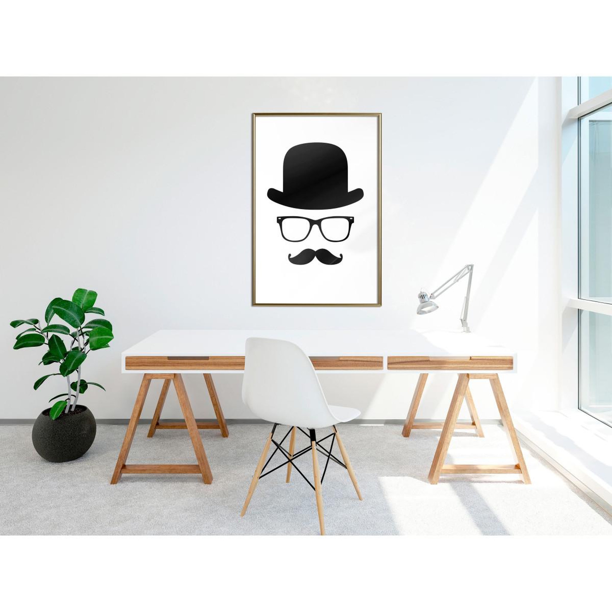 Voir la diapositive 2 : Paris Prix Affiche Murale Encadrée  Gentleman Attributes