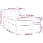 Voir la diapositive 6 : VIDAXL Sommier a lattes de lit avec matelas Marron fonce 80x200 cm